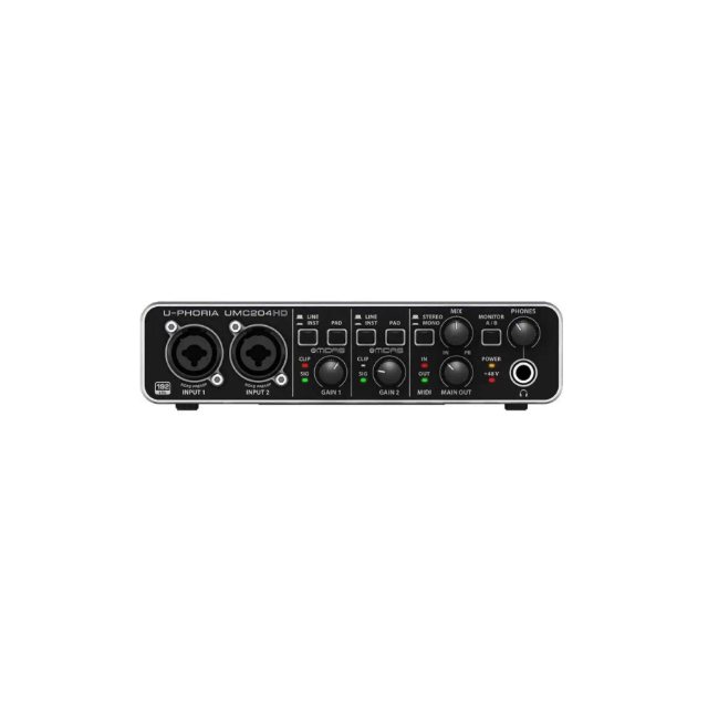 Audio Interface - Zewnętrzna karta dźwiękowa do nagrywania 2x4,