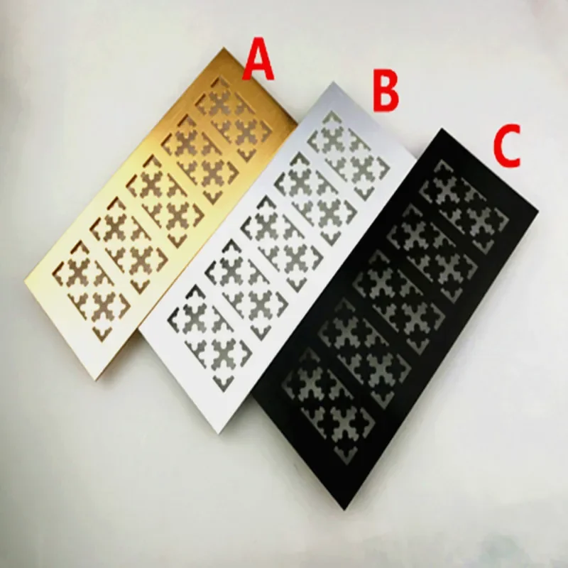 Ventilation Grille Aluminum - 8cm kratka wentylacyjna Szeroka anodowana aluminiowa