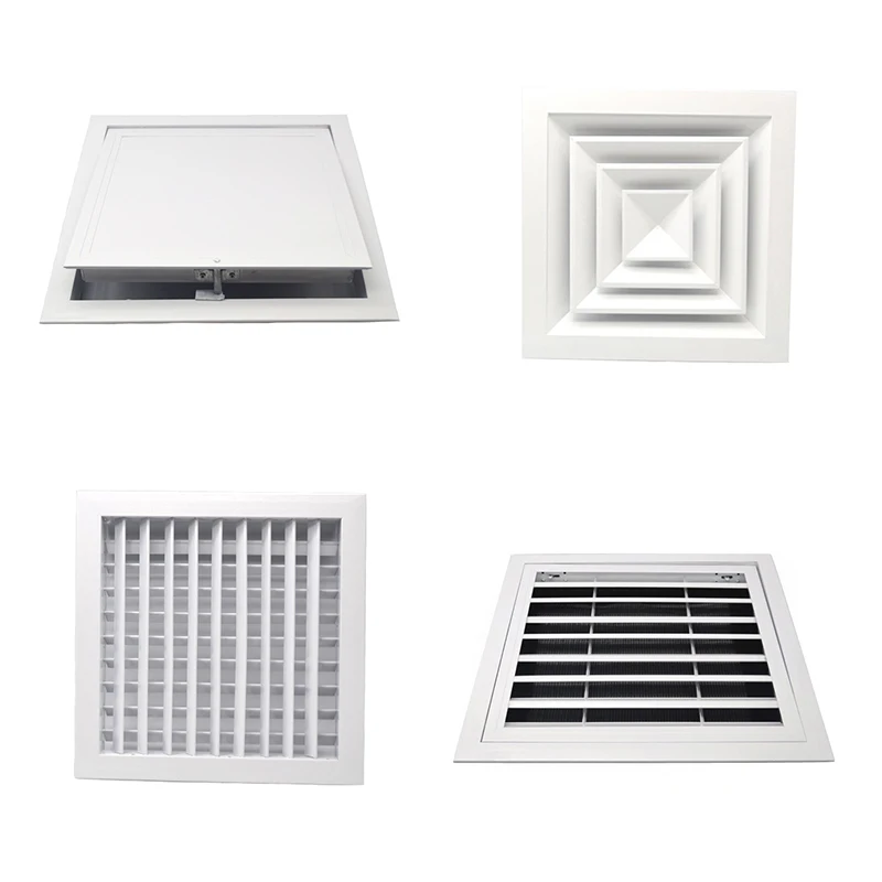 Ventilation Grille Aluminum - Biała kratka wentylacyjna ze stopu aluminium,