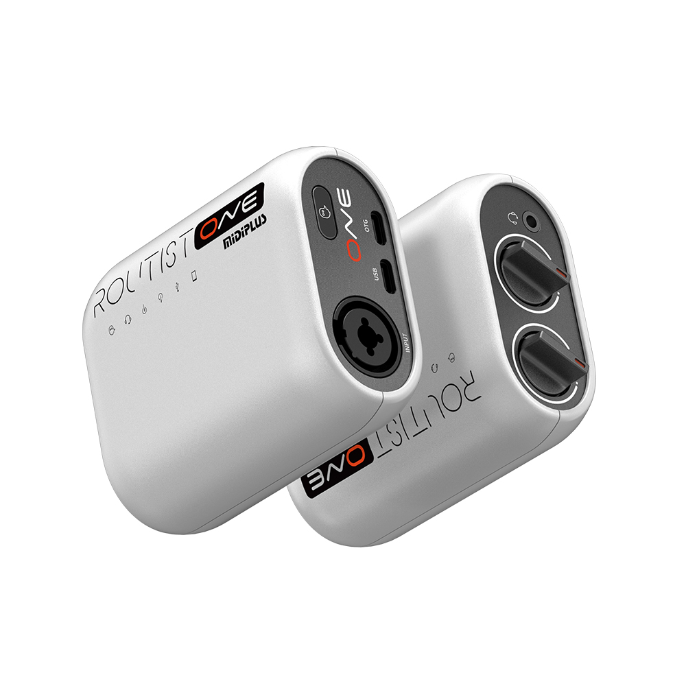 Audio Interface - Przenośna karta dźwiękowa USB z dwoma