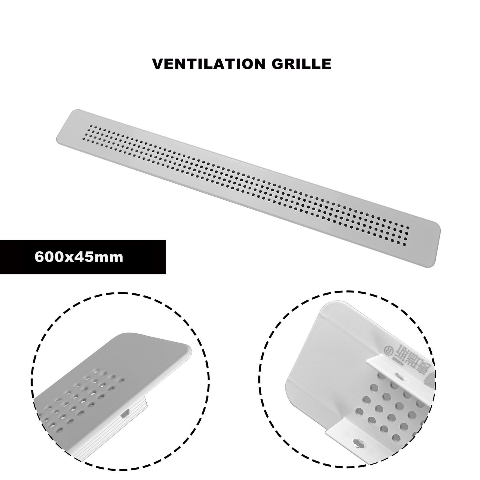 Ventilation Grille Aluminum - Kratka wentylacyjna metalowa do okna, osłona