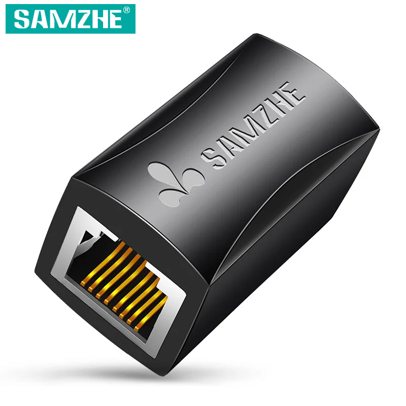Rj45 Jack - Adapter SAMZHE Ethernet 8P8C RJ45 Przedłużacz