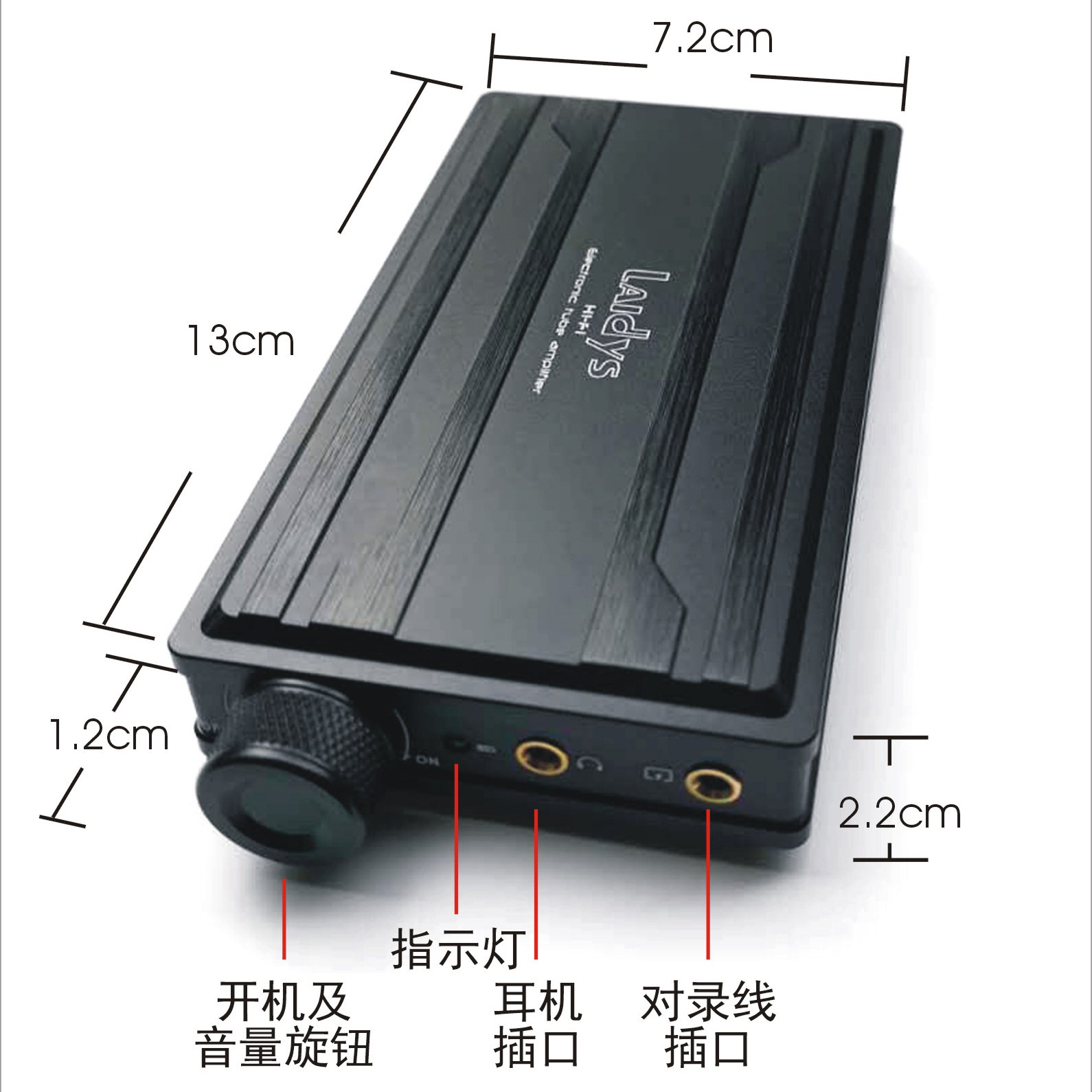 Headphone Amplifier - LAIDYS – przenośny wzmacniacz słuchawkowy, wzmacniacz