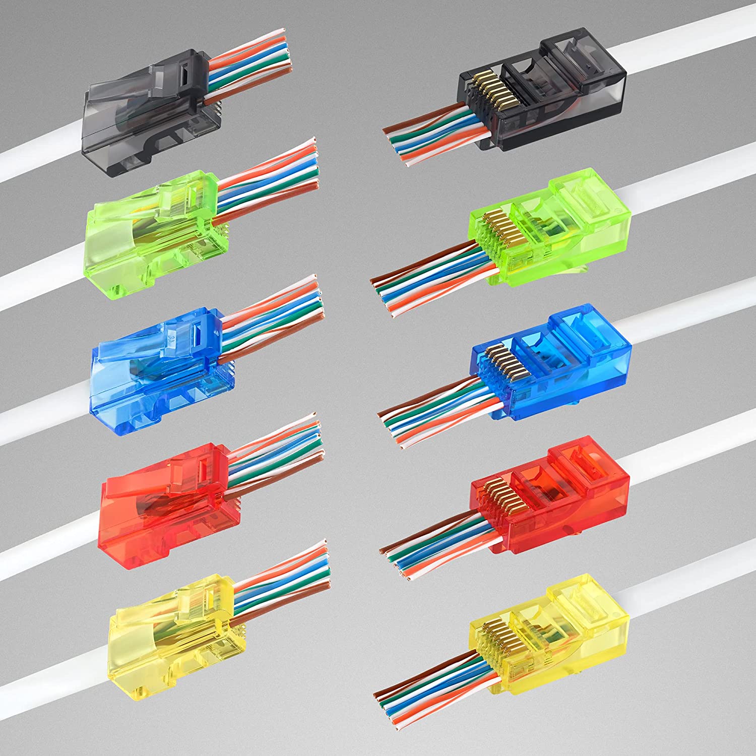 ZoeRax 100 szt. złączy RJ45 Ca – Rj45 Jack recenzja i cena