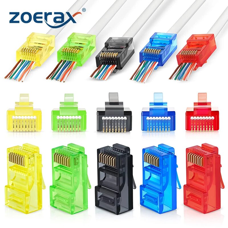 50 SZTUK złączy przelotowych R – Rj45 Jack recenzja i cena