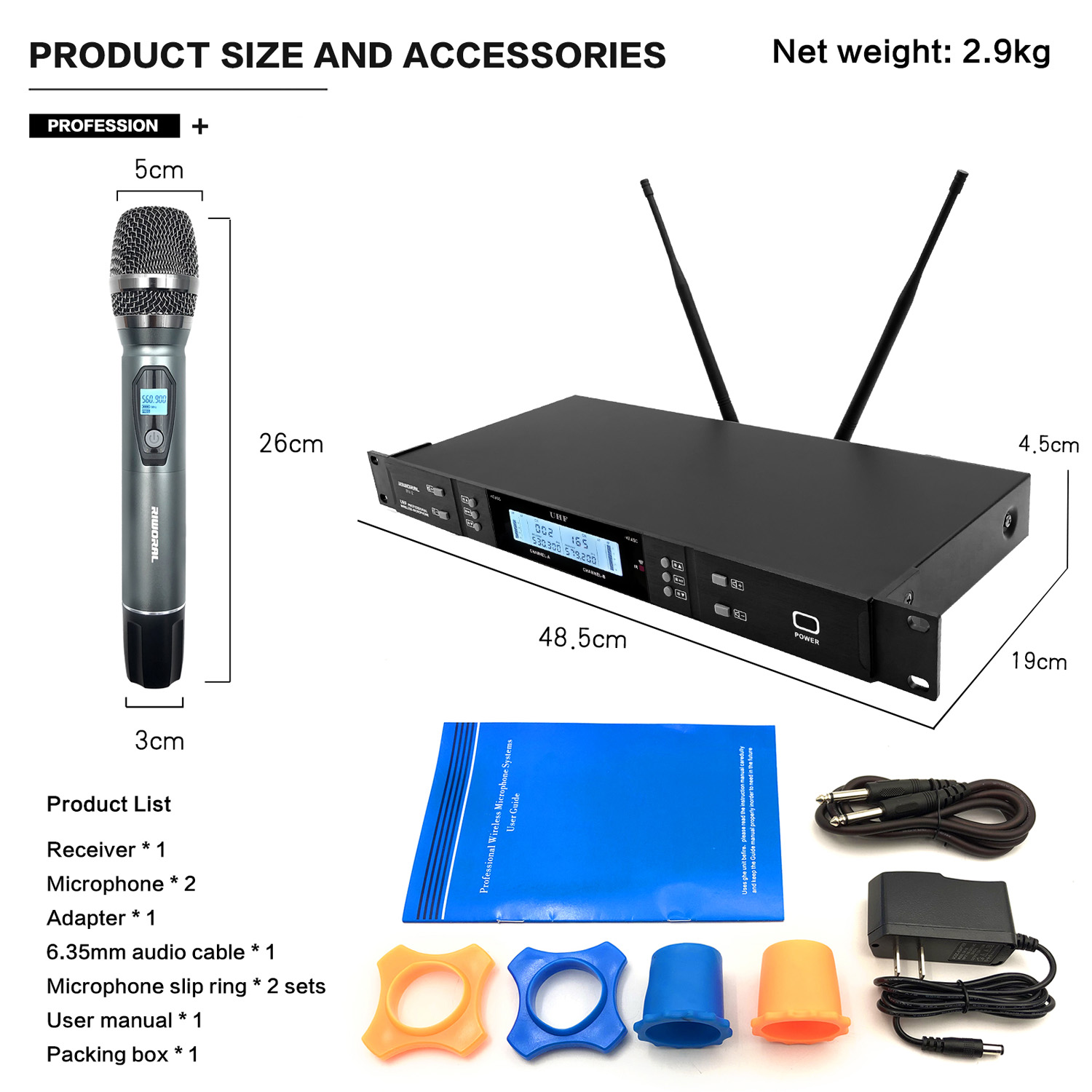 Profesjonalny bezprzewodowy mi – Condenser Microphone Kit recenzja i cena