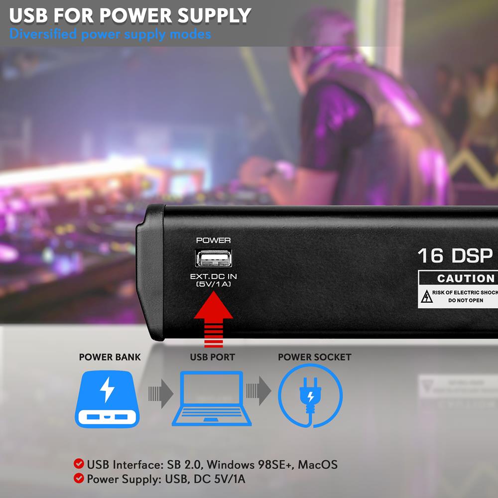 Kompaktowy mikser audio, profe – Audio Interface recenzja i cena